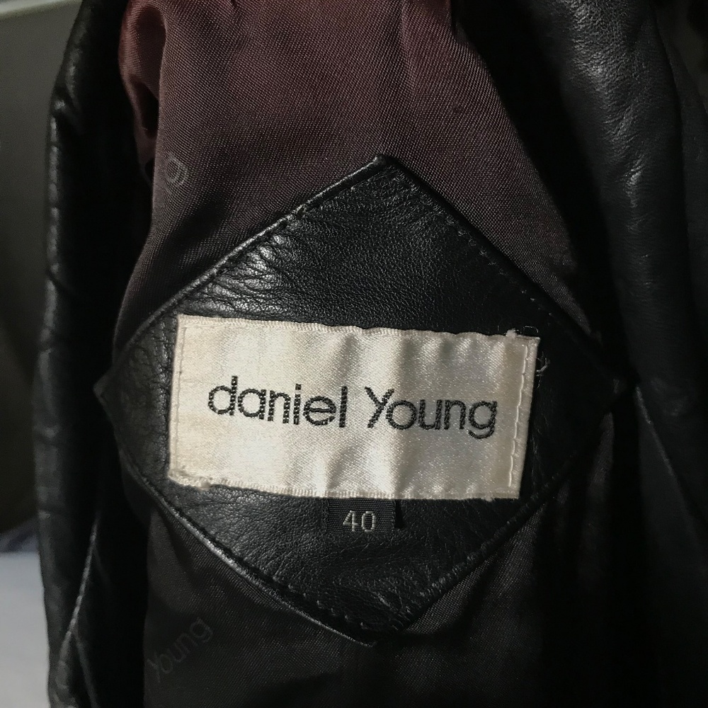 80's Vintage Leather Biker Jacket - Picture 6 of 8